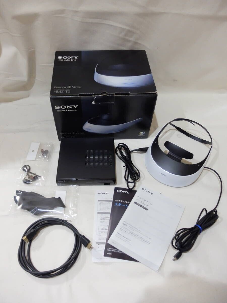 Sony HMZ T2 Personal 3D Viewer Head Mounted Display Box