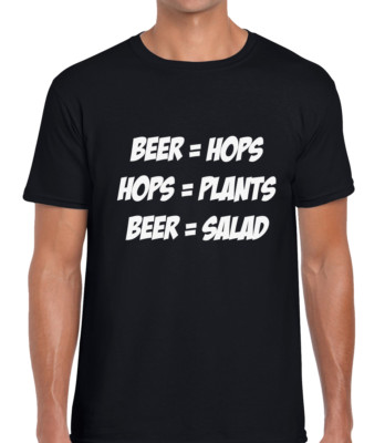 BIER = HOPFEN HERREN T-SHIRT TEE LUSTIG BIERTRINKEN DESIGN WITZ SPRUCH COOL NEU TOP