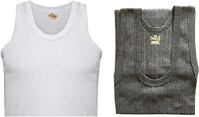 Men's Thermal Vest 100% Cotton Tank Top Fitted Sleeveless Winter Warm Soft Vest