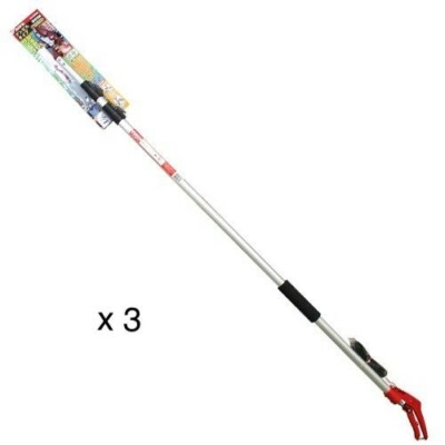 [3pcs]Kamaki Telescopic High Branch Cutter Shears Anvil 3-stage x4.0m JAPAN MADE