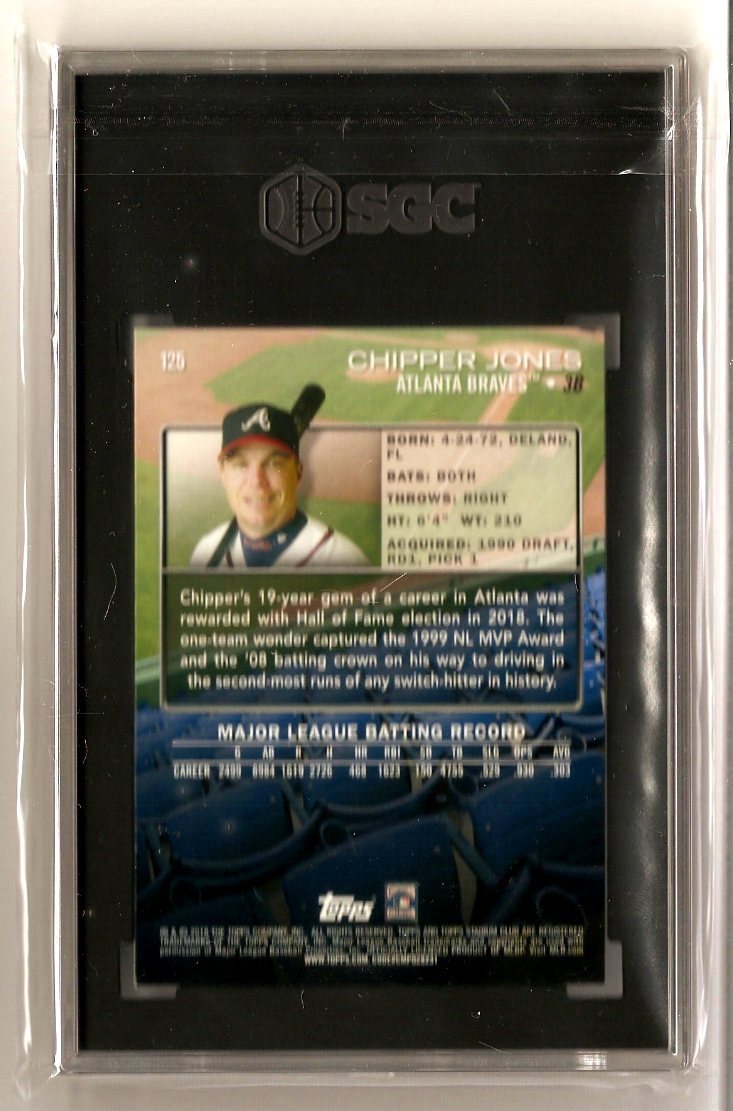 【NEW】【 BEE】【サイン入】クラブ・アメリカ(2018/19) 2018 Topps Stadium Club - Chipper Jones #125 for sale online | eBay