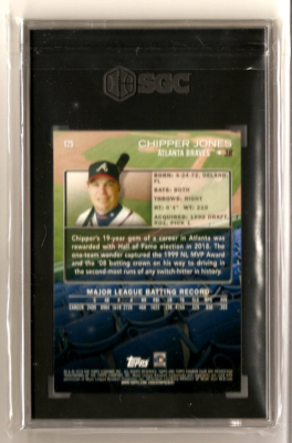 2018 Topps Stadium Club - Chipper Jones #125 for sale online | eBay