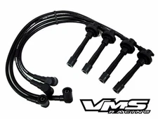 VMS 92-01 HONDA PRELUDE H22A H22 10.2MM RACING SPARK PLUG WIRES SET KIT BLACK