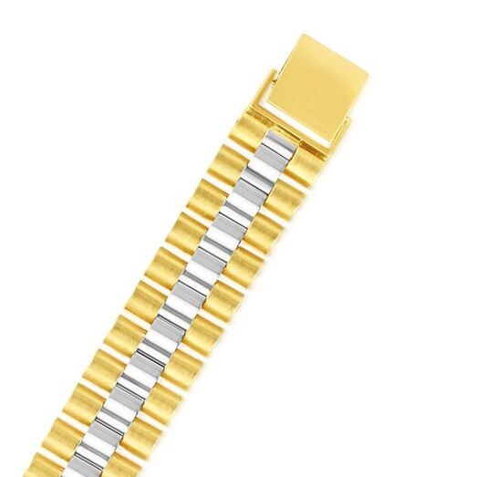 14k Solid Yellow & White Gold 8.5