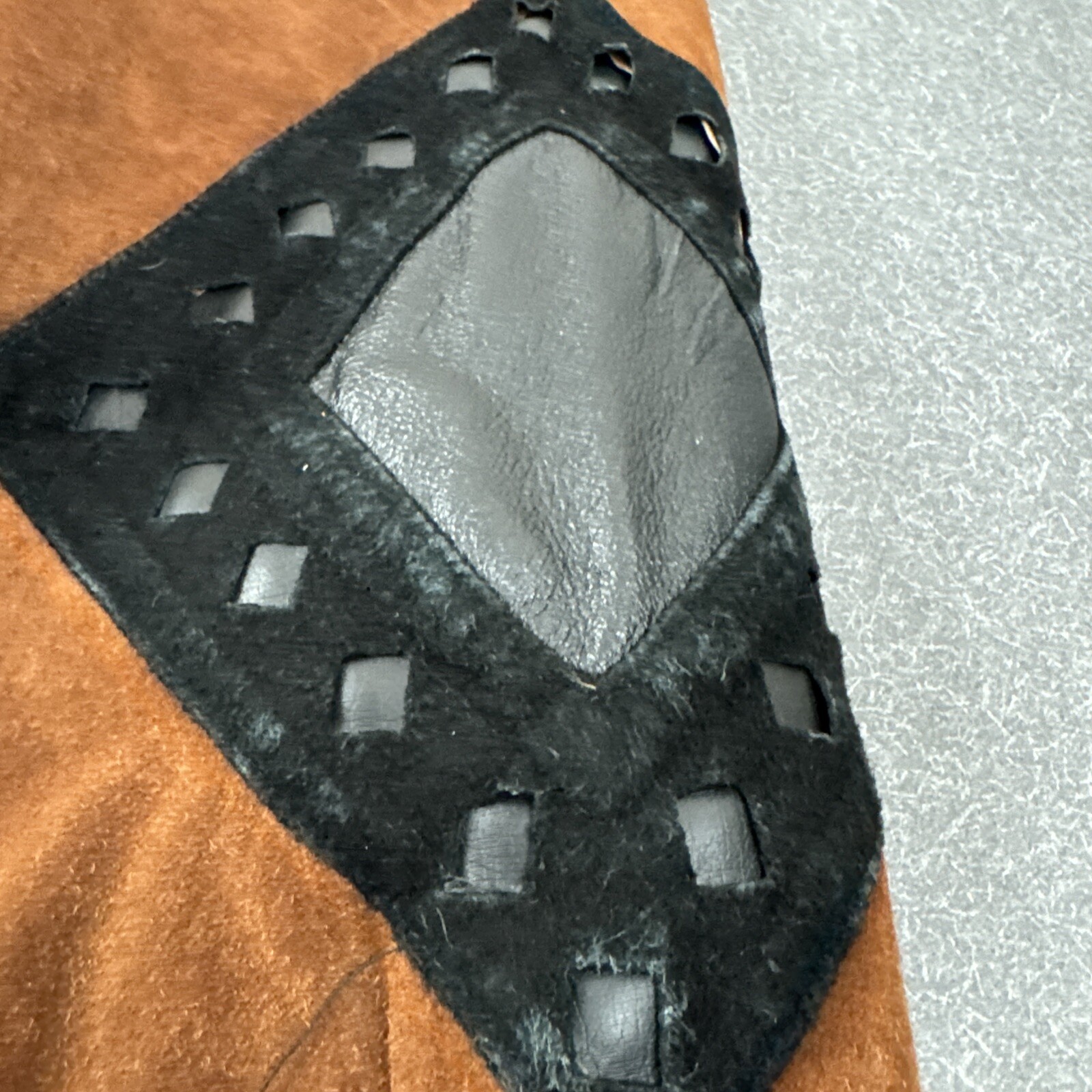 Vintage Leather Suede Code Zero Jacket Western Si… - image 4