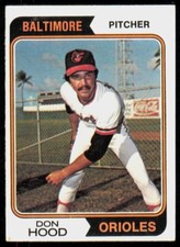 1974 Topps Base Set Don Hood Rookie Baltimore Orioles #436