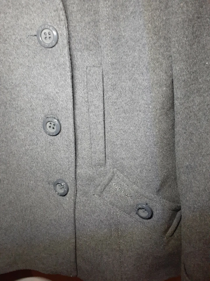 GEOX RESPIRA Womens Coat 12 Classic Gray Wool Jacket Outerwear Lined $175 - Image 4 of 4