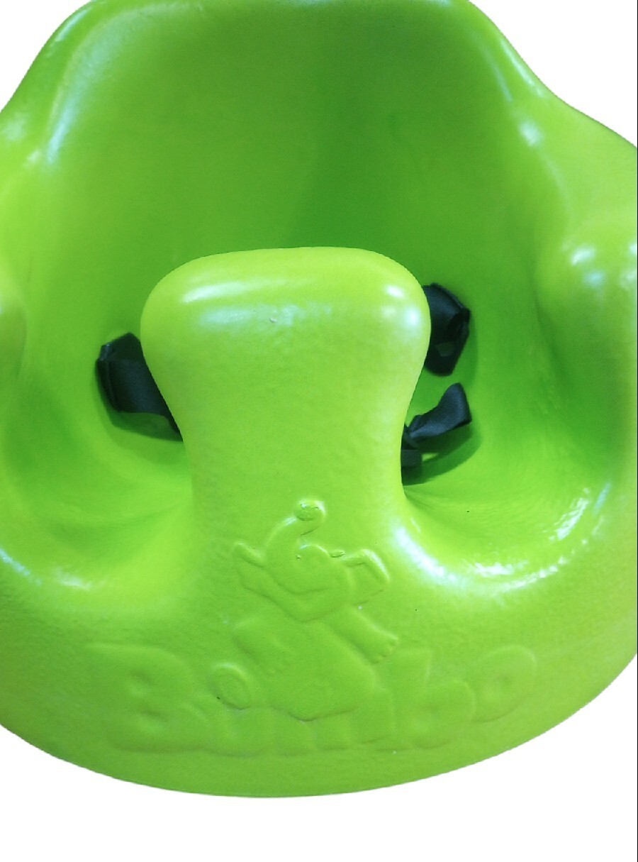 BUMBO Baby Chair Floor Seat Safety Strap Bright Neon Lime Green