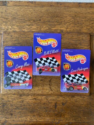 Hot Wheels Mc Donald's Racing Team Bill Elliot Cruz Pedregon Cory Mac 16203/2/1