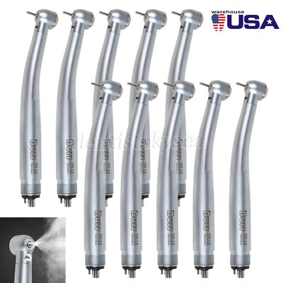 1-10 Dental LED E-generator High Speed Handpiece Large Head Turbine 4H M4 UDM