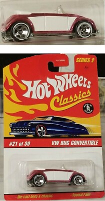 HOT WHEELS Classics #21/30 VW Käfer Cabrio Bug Convertible pink OVP MOC