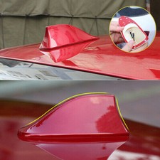 Universal Car Aerial Antenna Shark Fin Cover Roof Refit Radio AM/FM Signal Red
