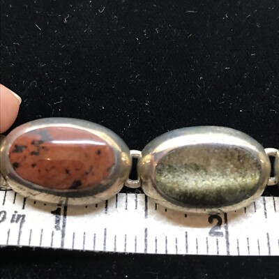 Vintage Taxco Mexico TC-11 925 Sterling Silver & Multi Gemstone
