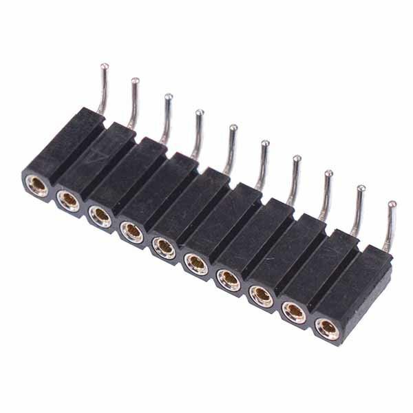 10 x 10 Pin sil Girati Pin Angolo Destro Presa Connettore 2.54mm