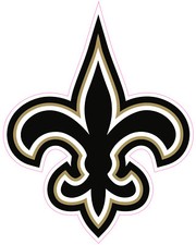 New Orleans Saints Football Vinyl Decal Sticker Car Truck Bumper Tumbler Mug
