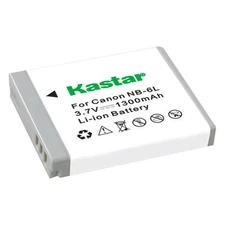 Kastar NB-6L Battery for Canon PowerShot SX170 IS, SX240 HS, SX260 HS, SX270 HS