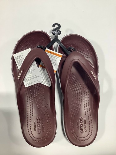 Unisex Crocs Burgundy Navy Relaxed Fit 