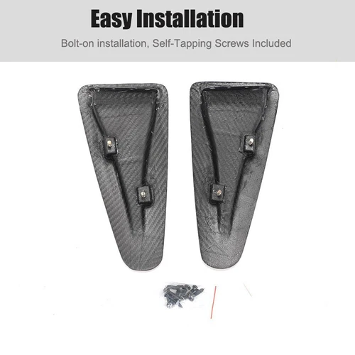 For Nissan GTR R35 2008-20 Real Carbon Bonnet Hood Vent Scoops Air Intake Ducts - Foto 4 di 9