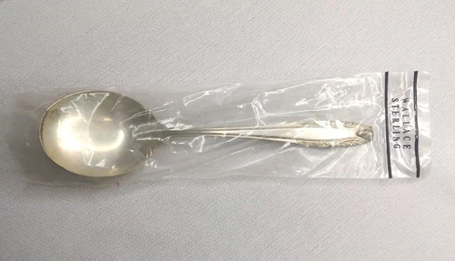 Antique Wallace Sterling Stradivari Pattern Silver Gravy Spoon 6"