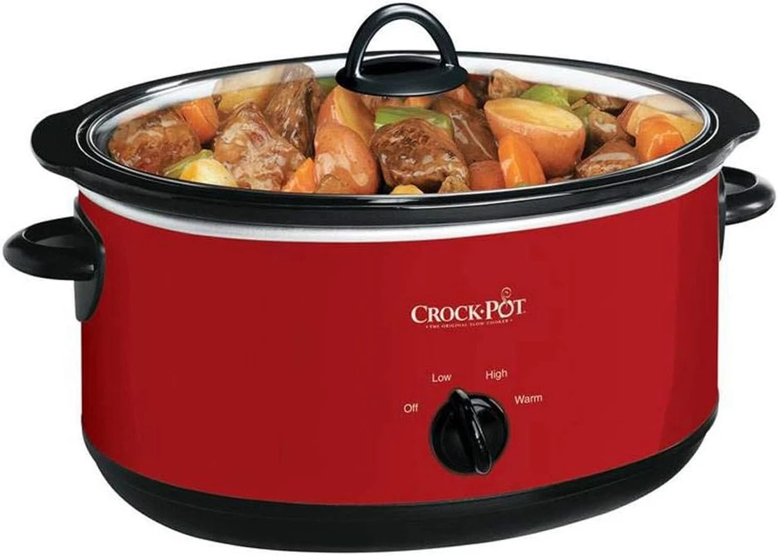 Crockpot® 8-Quart Manual Slow Cooker - Stylish Red Finish
