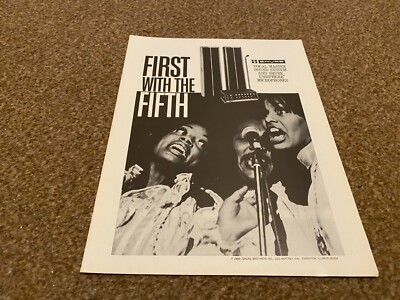 JBF57 WERBUNG 11X8 SHURE VOCAL MASTER SOUND SYSTEMS - FÜNFTE DIMENSION