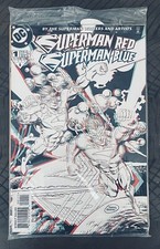 SUPERMAN RED  SUPERMAN BLUE 1  3D COVER  1998, SEALED POLYBAG W/GLASSES  NEAR MINT