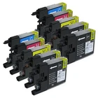 10 Pack LC75 LC71 Set Ink Cartridges for Bro MFC-J435W MFC-J625DW MFC-J825DW