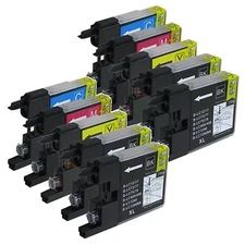10 Pack LC75 LC71 Set Ink Cartridges for Brother MFC-J435W MFC-J625DW MFC-J825DW