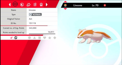Pokemon Schwert & Schild Shiny Linoone 6IV Max EVs