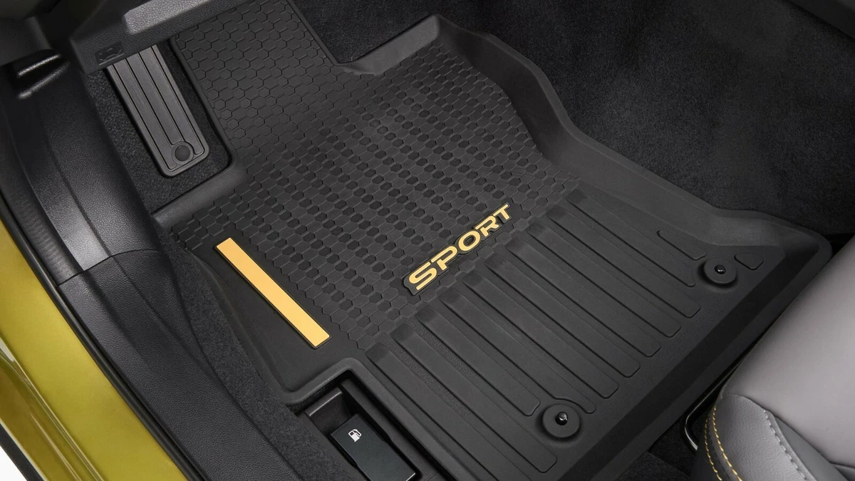 2021 2023 Subaru Crosstrek All Weather Floor Mats Black Rubber
