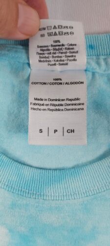 Vintage 90er handbemalt blau zwei Delfine T-Shirt Größe Small selten toller Con - Bild 5 von 10