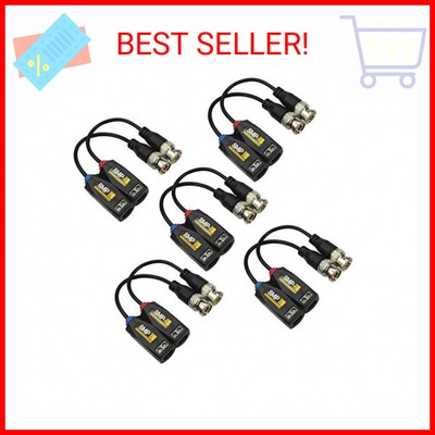 5 Pairs 8MP/4K Passive HD BNC Video Balun Transceiver Transmitter Via UTP RJ45 C