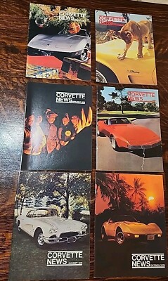 Vintage Corvette News Magazines 1976 Complete Year - 6 issues (Bimonthly)