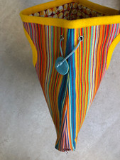 taj Wood & Scherer Tasche unbenutzt Baumwolle bunte Streifen