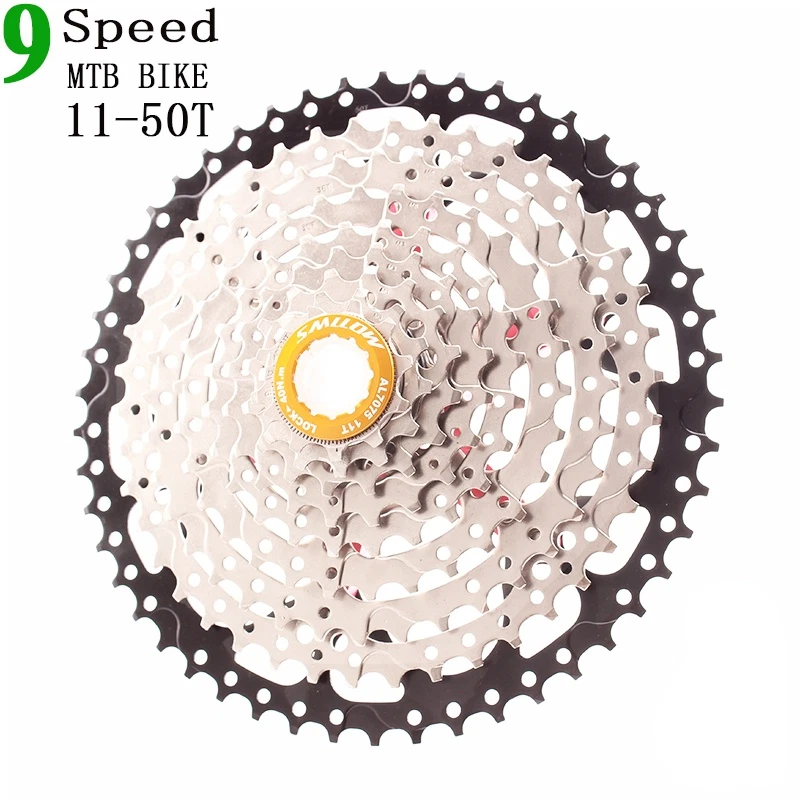 Bicicleta MTB Ultraligera 9 Velocidades Cassette 11-50T Bicicleta de Montaña Amplia Ratio Rueda Libre Foto 2 de 4