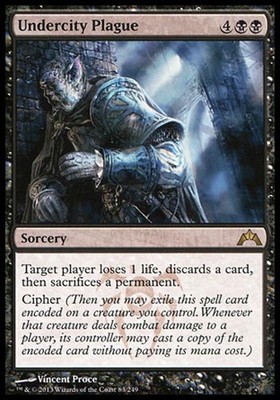 1x Undercity Plague Gatecrash MtG Magic Black Rare 1 x1 Card Cards