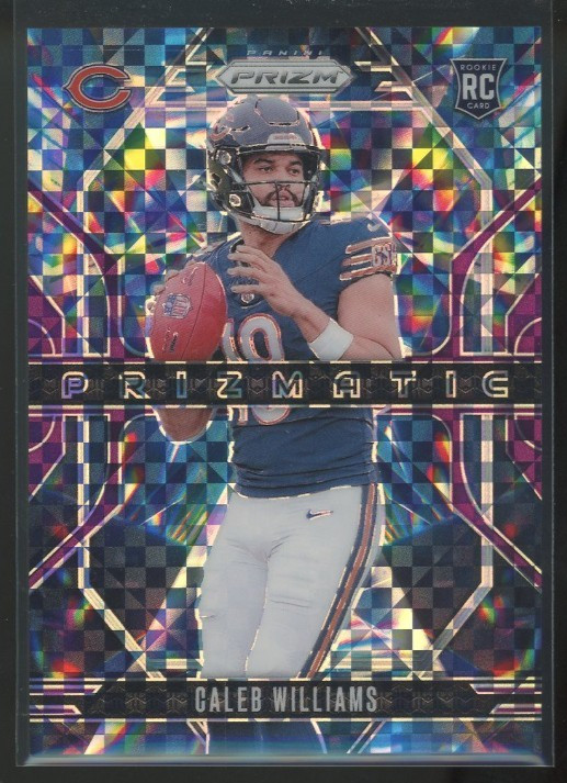 2024 Prizm Caleb Williams #1 Rookie Prizmatic Purple Power /49 Chicago Bears