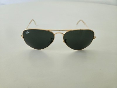 Ray-Ban Aviator Sonnenbrille | RB 3025 L0205 58 14 3N | Gold | grüne Gläser