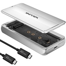 40Gbps USB4 PCIe NVMe SSD Enclosure for 2230/2242/2260/2280 B M/M-Key PCIe SSD