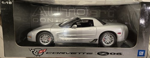 1/18 AUTOart 2001 Chevrolet Corvette C5 Z06 silber Diecast NEU