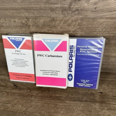 Polaris Jet Ski PWC Service Videos VHS Jet Pump Carb Ignition