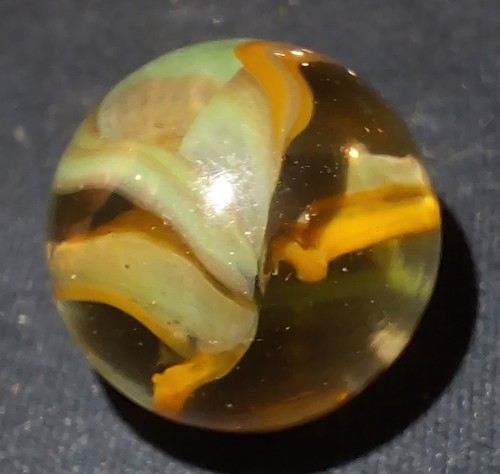 Vitro Hybrid Multicolor 5 Vein Cats Eye Marble - Picture 5 of 6