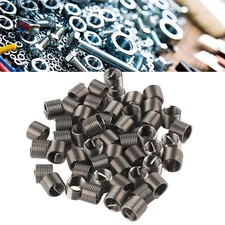 50Pcs Thread Inserts Male Female Reducing Nut Repair Tool Stainless Steel Fa NY9