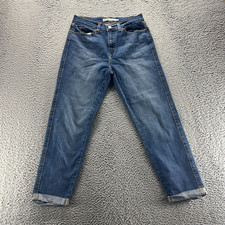 Signature By Levi Strauss Heritage Jeans Womens 4 Blue Denim Boyfriend Mid Rise