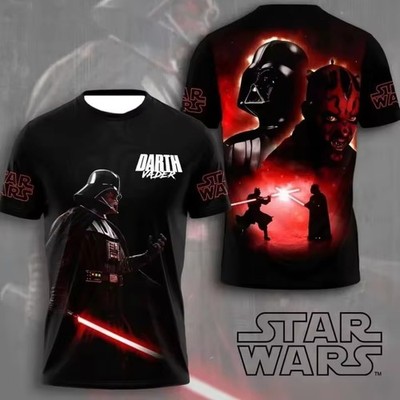 Star Wars Darth Vader And Darth Maul Galaxy's Edge Fan Gift Tshirt 3D Printed