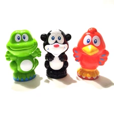 VTech Pull & Learn Car Carrier Pull Toy Animal x3 Frog Bird Replacements 3" A5