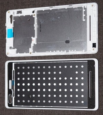 Original Sony Xperia M Dual C2005 Housing Display Frame LCD White
