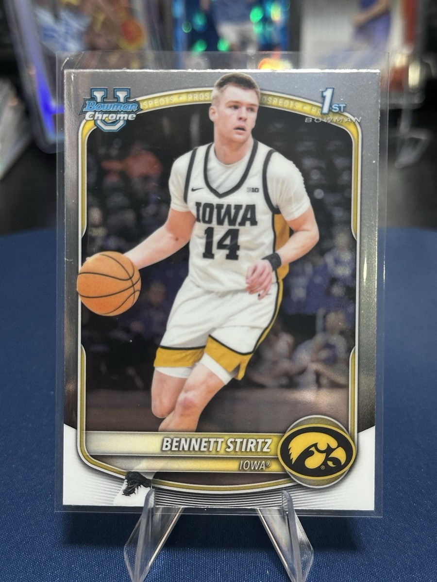 Topps 2025 Bowman Chrome 1st Bowman Bennett Stirtz Iowa Hawkeyes
