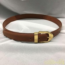 LOUIS VUITTON Belt Brown Monogram Canvas M6840 Auth Japan