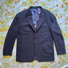 Etro milan navy blue suit